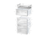 Lodówka Bosch KGN39OCAF PerfectFit No Frost 203cm Ciemny Inox Klasa A 29dB 363L - 1343494 - zdjęcie 16